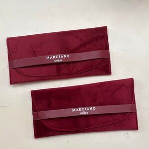 Marciano Guess Red Velvet Pouches